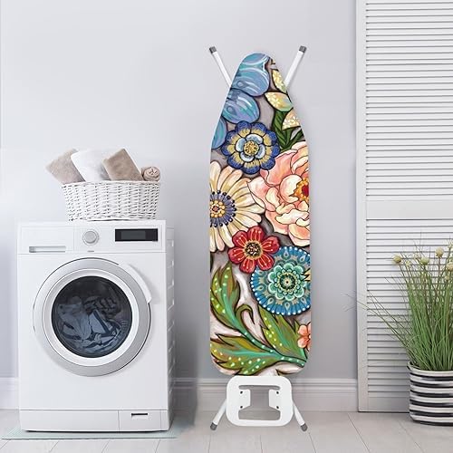 ZDCUSTOM Boho Flower Ironing Board Cover