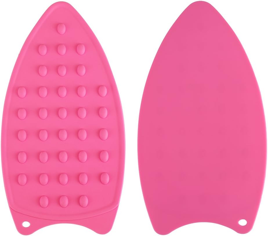Iron Pad Multipurpose silicone heat rest pad for Cooking Days Rose Red