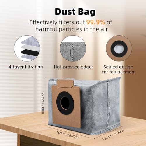 Replacement Accessory Set for Eufy X10 Pro Omni Robot Vacuum