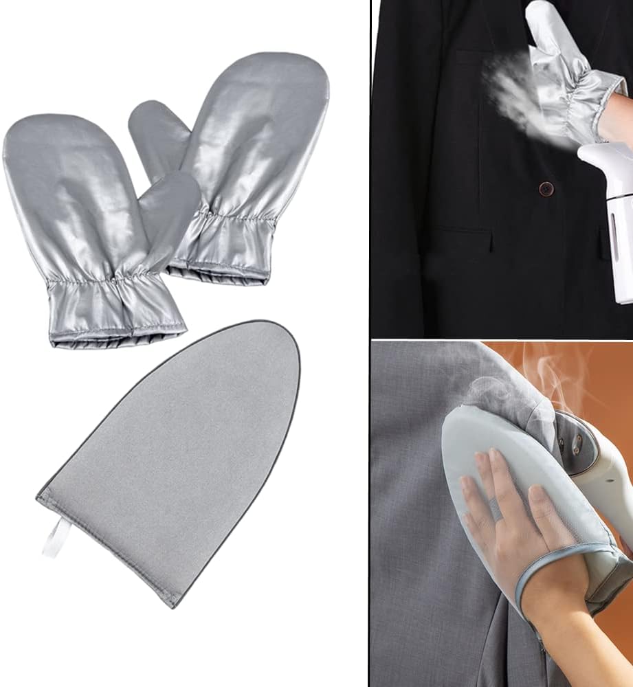 Professional Heat-Resistant Garment Steamer Gloves with Safety Features for Ironing