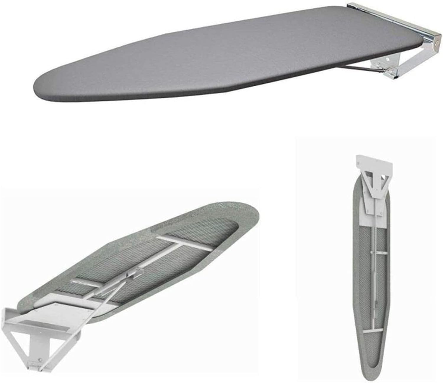 Wall-Mounted Folding Ironing Board Heat Resistant Space-Saving for Small Spaces