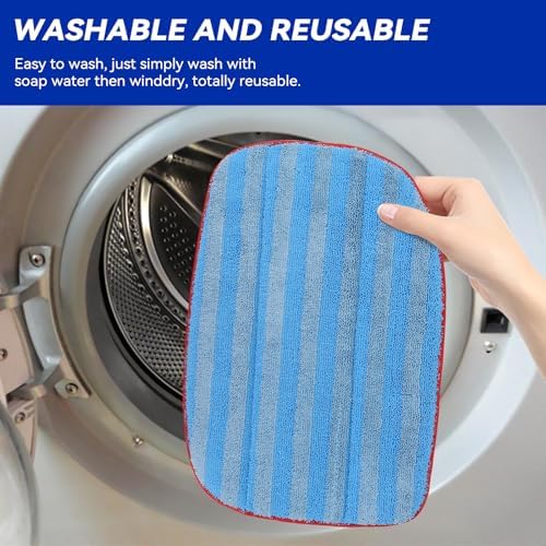 GreeSuit Microfiber Steam Mop Pads Compatible with McCulloch MC1375 MC1385 Steam Cleaners