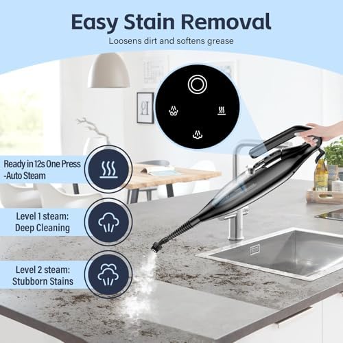 Leiksen Steam Mop - 12-in-1 Powerful Cleaner