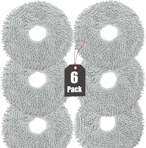 KGC6 Pack Mop Cloth Pads for Robot Vacuum Cleaner