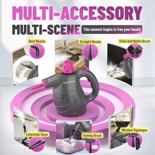 SteamFusion Pressurized Handheld Steam Cleaner