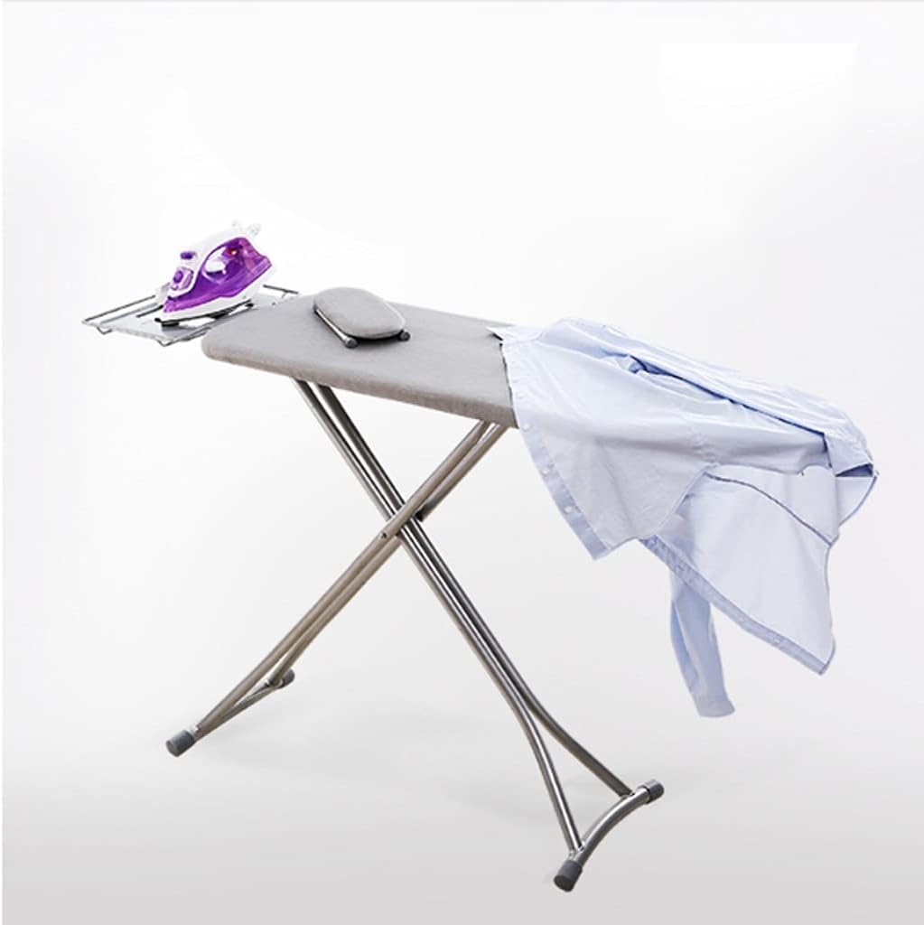ZHDBDAdjustable Ironing BoardFoldable High-Adjustable Ironing Rack w Durable Cotton Cloth 62-79cm