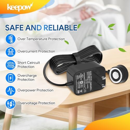 KEEPOW Vacuum Charger for Shark VM252 133V Magnetic Cord