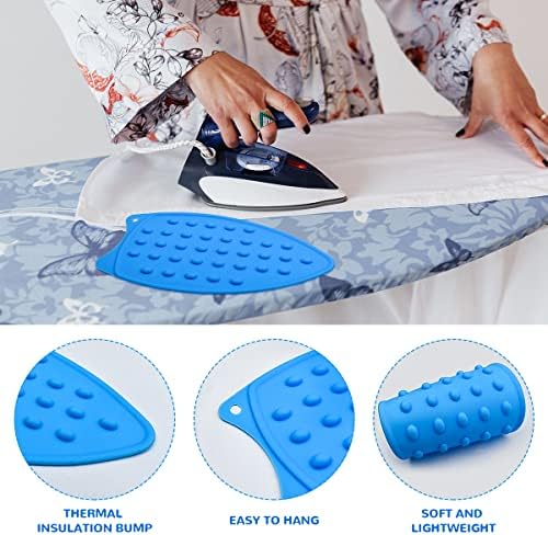 2 Pcs Silicone Iron Rest Pads for Ironing Board FlatCurling Irons