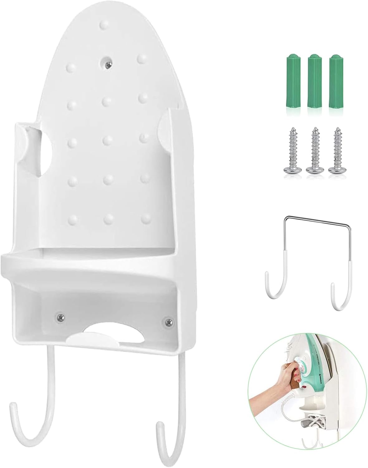 Oranlife Wall-Mounted Electric Iron Holder