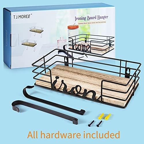 TJMOREE Hanger - Large Storage With Removable Ironing Board Holder