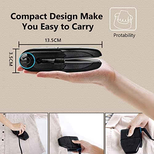 Portable Folding Mini Collar Iron 6 Heat Settings