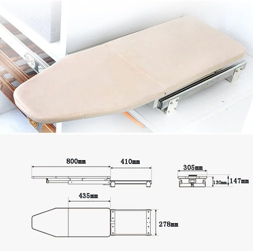 Unbeatable Value 180 Rotating Ironing Board for Wardrobes Laundry Rooms