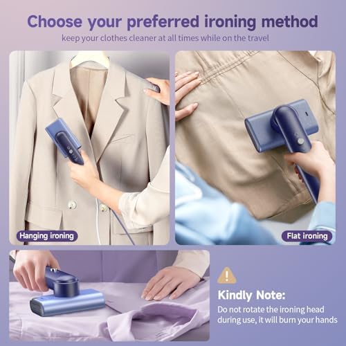 Kepwaa 1200W Steam Iron Compact Fast for Travel