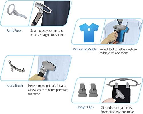 Professional Upright Garment Steamer Ironing Paddle with Multi-Functional Hanger