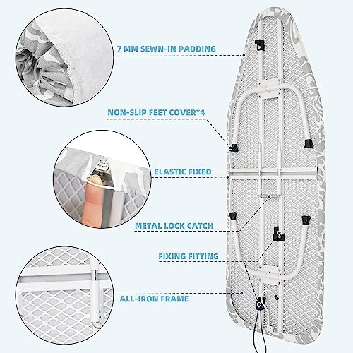 STORAGE MANIAC 7mm Thick Ironing Board Portable Stylish
