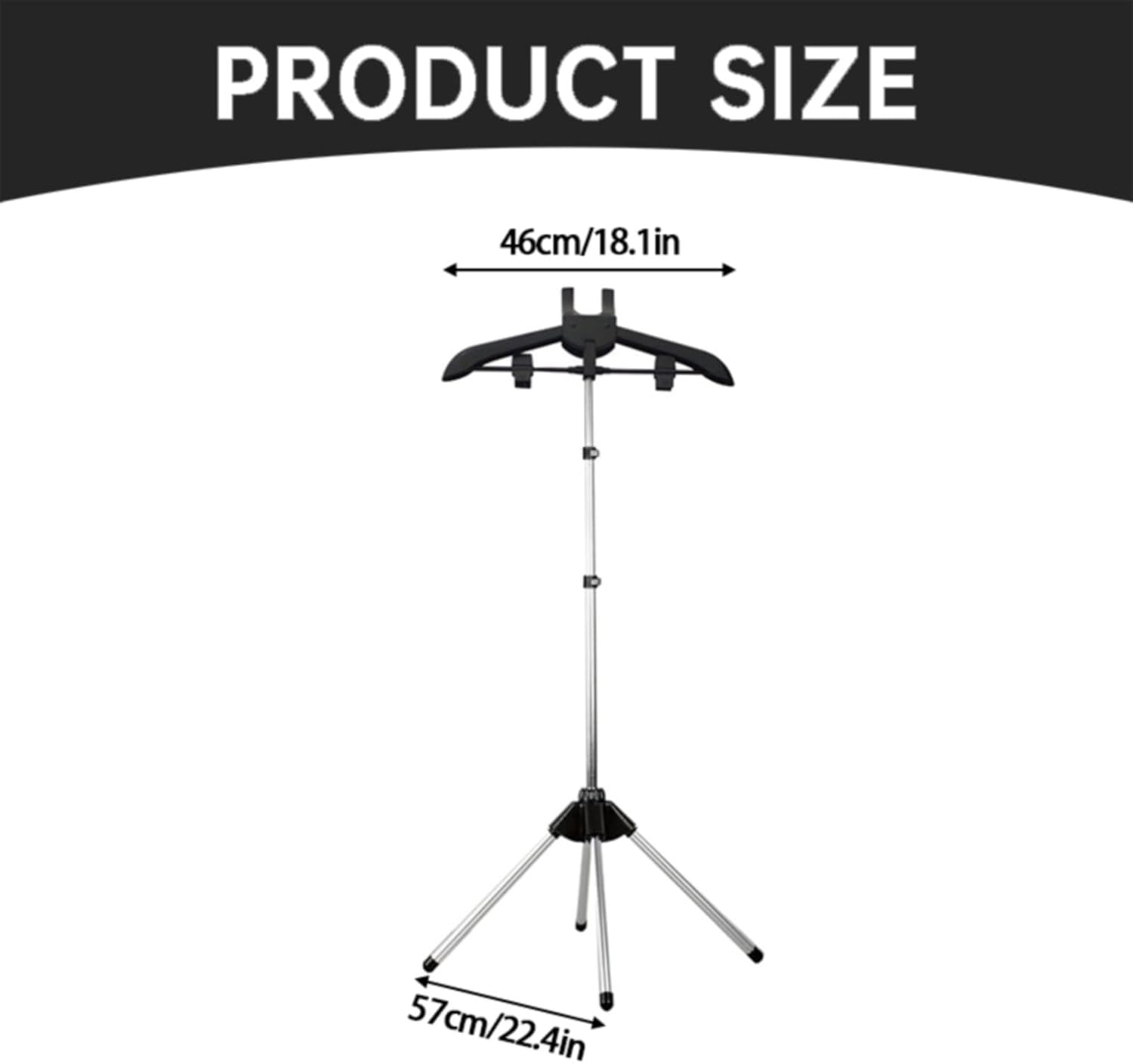 AOIROE Handheld Garment Steamer Rack Compact Durable Clothes Hanger