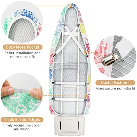 Newthinking Ironing Board Cover 15x54 Inch Scorch-Resistant and Durable