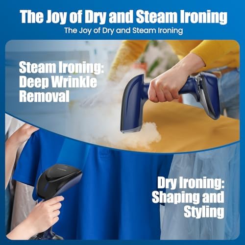 Powerful 1800W Steam Iron steamer for quick and easy wrinkle removal