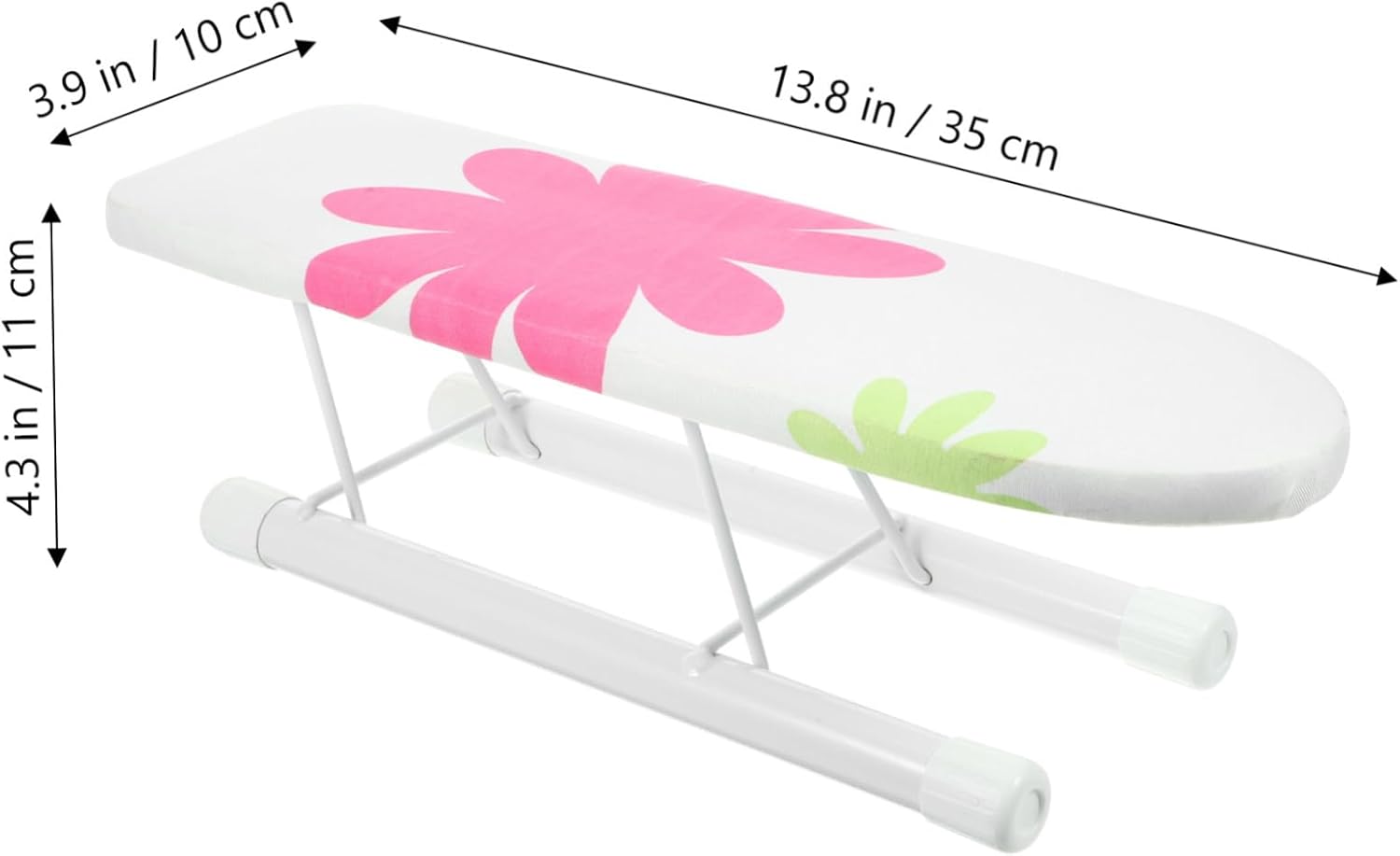 Cabilock Mini Folding Ironing Board with Floral Design