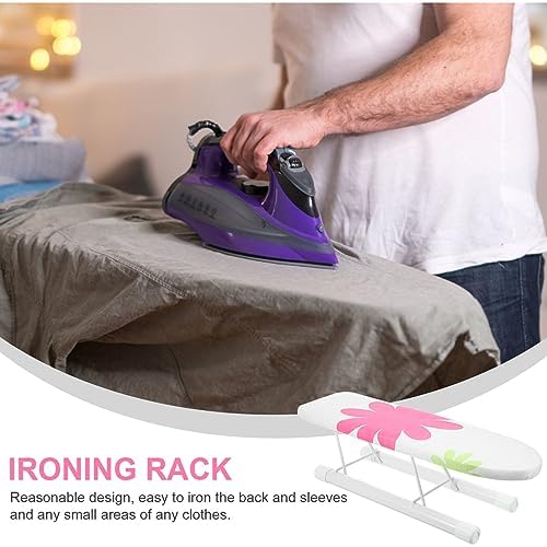Compact Multi-Purpose Ironing Board with Iron Holder