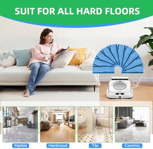10 Pack M6 Mopping Wet Pads for iRobot Braava Jet M6 Series