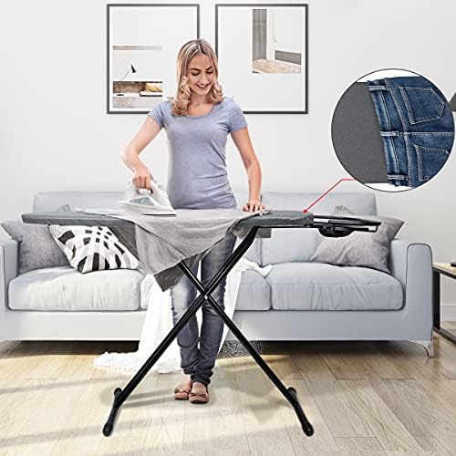 Professional Quality 14x43 Ironing Board with Retractable Rest