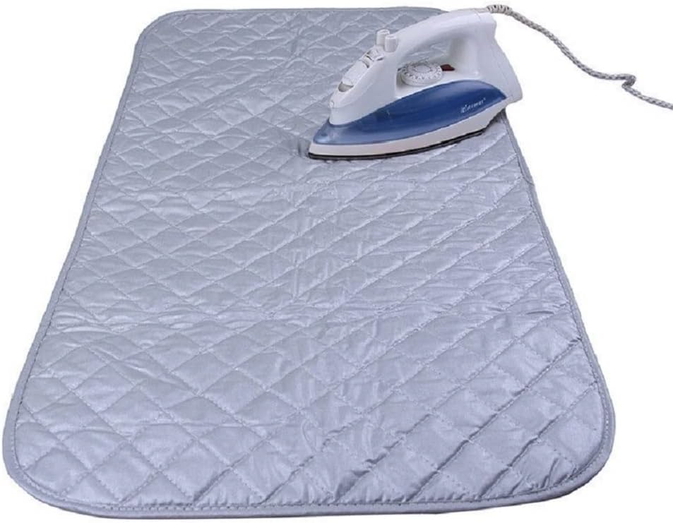 Iron Anywhere Travel Home Heat-Resistant Non-Stick Quilted Magnetic Iron Mat 18x31