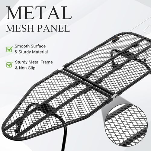 FOLDABLE HEAVY-DUango IRONING BOARD WITH HEAT RESISTANT COVER 100Cotton PAD