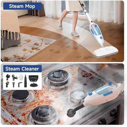 Neugo 1200W Steam Mop 23ft Cord 152oz Tank - Deep Clean