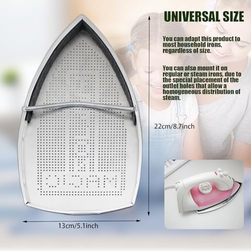 FQTANJU 2-Piece Aluminum Ironing Shoe Covers Set Durable Rust-Resistant