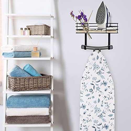 THYGIFTREE Wall-Mounted Ironing Board Hanger Durable Space-Saving Organizer
