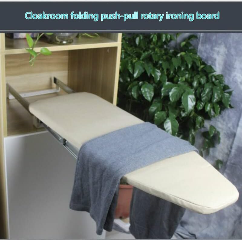 Zhibum Foldable Ironing Board 180 Rotating Space-Saving Durable