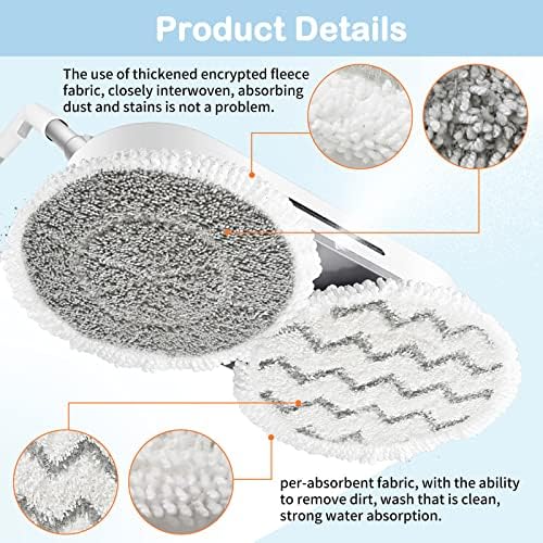 Bvhonwe Shark Steam Mop Pad Replacement 10-Pack
