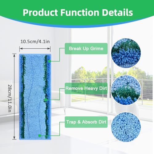 10 Pack M6 Mopping Wet Pads for iRobot Braava Jet M6 Series