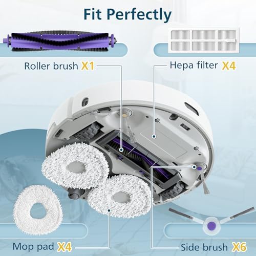 Narwal Freo Robot Vacuum Replacement Accessories Kit