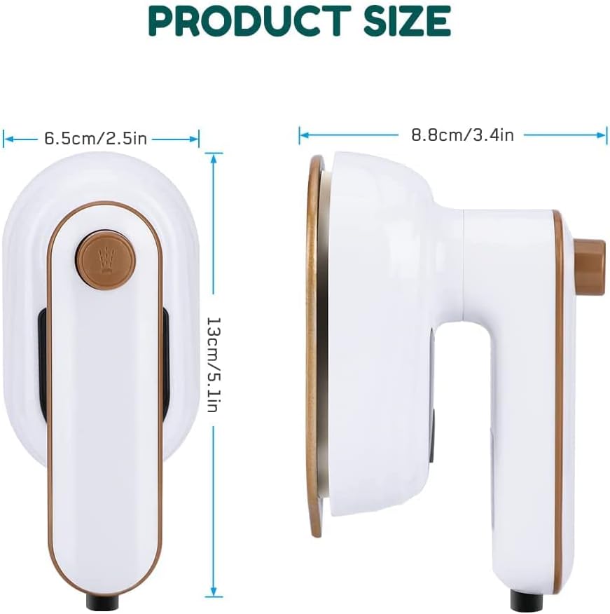 XCHTYZ Portable Mini Steam Iron Lightweight Travel Companion - Perfect forAnywhere