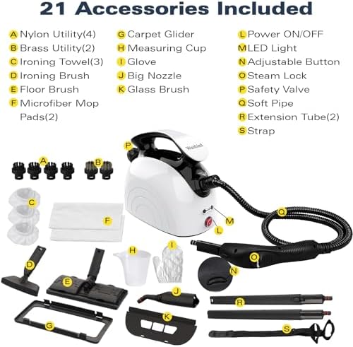 Waitbird Steam Cleaner Portable Handheld Natural Cleaners for Home Use