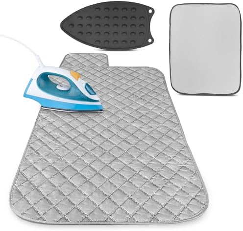 LagartoTable Top Ironing Pad - Portable Durable for Glass Metal Wood Surfaces
