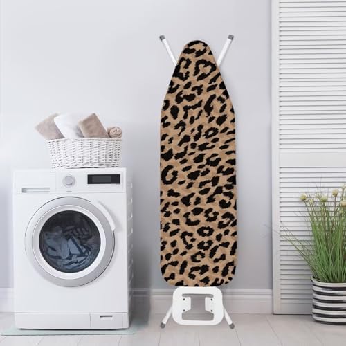 Seanative Premium Brown Leopard Ironing Board Cover