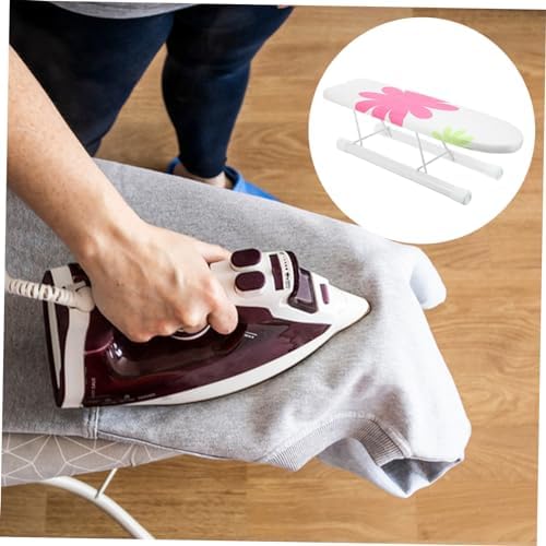 Cabilock Mini Folding Ironing Board with Floral Design