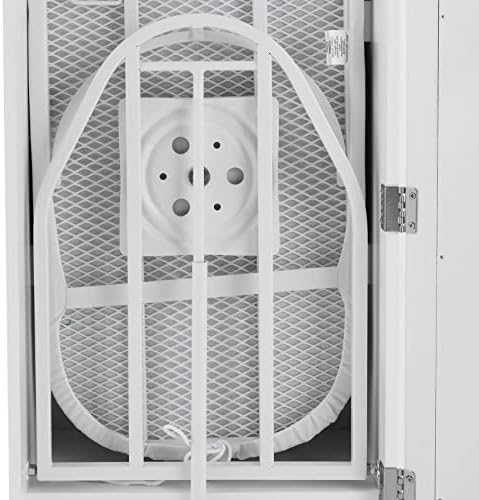TdiriNar Wall Mount Ironing Board with 4 Storage Shelves and Mirror