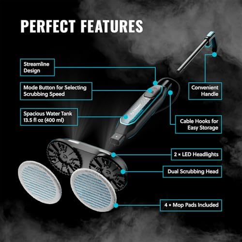 Pursteam Worlds Best Steamers ScrubMaster Steam Mop