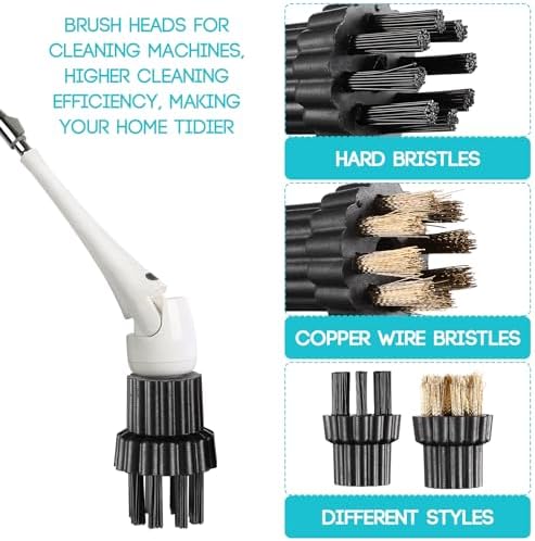 Happyyami 10PCS Steam Mop Brush Heads Brass M8 Replacement Set