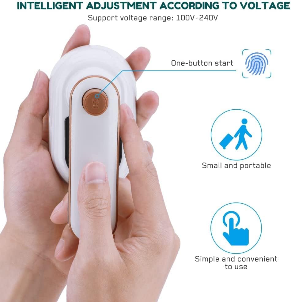 XCHTYZ Portable Mini Steam Iron Lightweight Travel Companion - Perfect forAnywhere