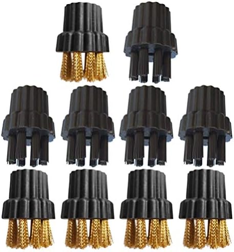 Happyyami 10PCS Steam Mop Brush Heads Brass M8 Replacement Set