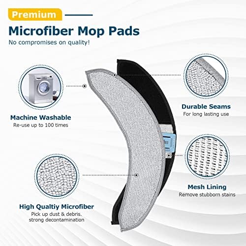4-Pack Washable Mop Pads for iRobot Roomba J7J9