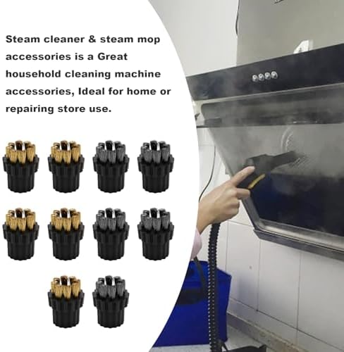 Zreneyfex 10-Pc Steam Mop Brush Heads
