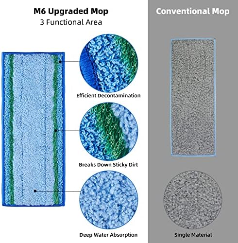 8-Piece Premium Mop Pad Set for iRobot Braava Jet M6 Ultimate