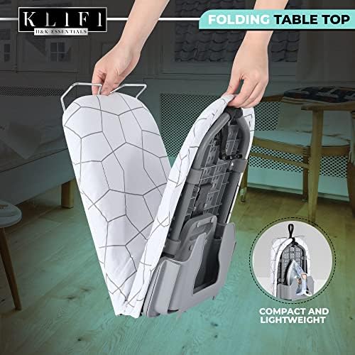 KLIFI Small Wall-Mounted Ironing Board Foldable and Compact for Easy Use