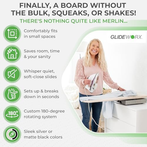 Built-in Retractable Ironing Board for Closets